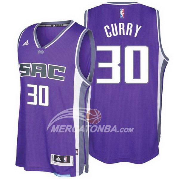 Maglia NBA Curry Sacramento Kings Purpura